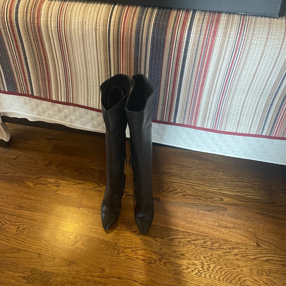 Black Saint Laurent over the knee boots . Size 37